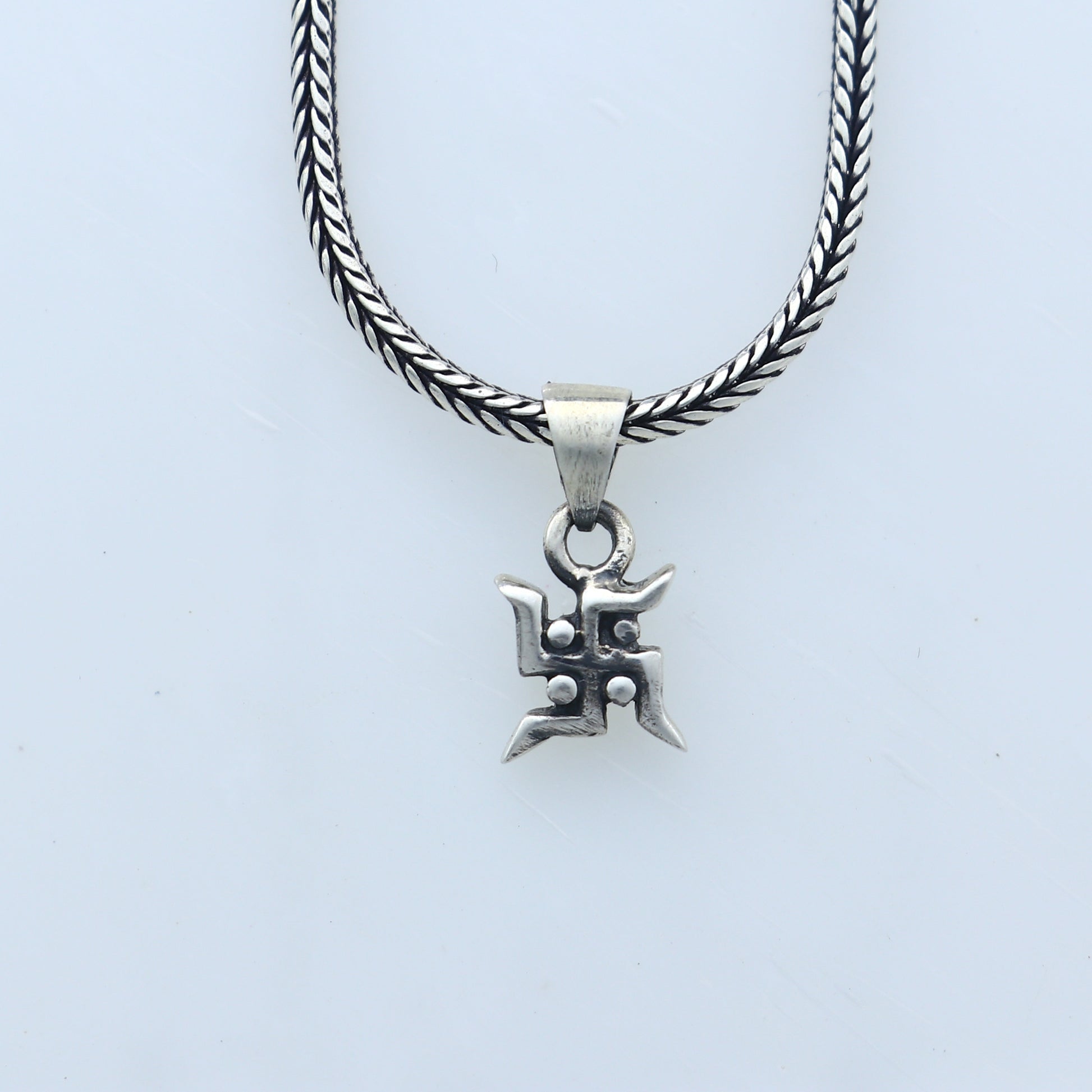 925 Sterling silver swashtik pendant nsp947 - TRIBAL ORNAMENTS