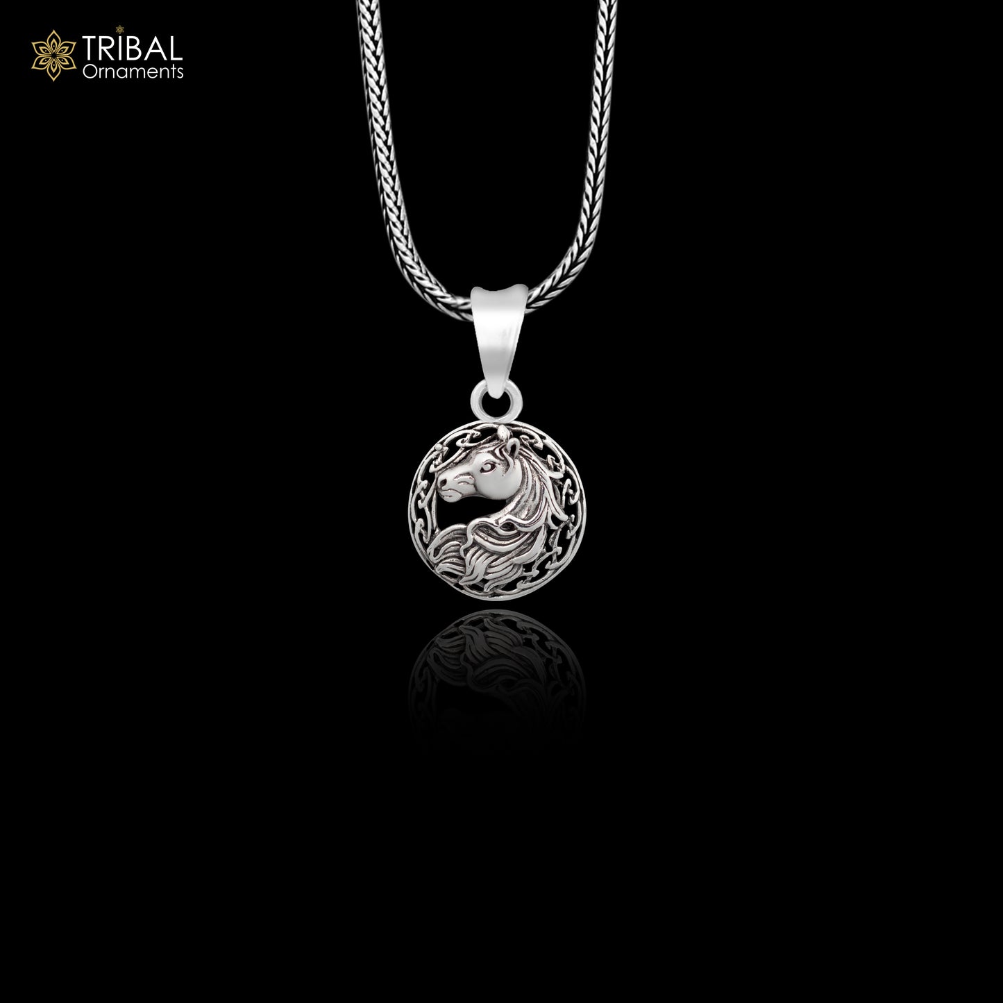 925 sterling silver unicorn pendant, silver wing horse pendant necklace, Pegasus pendant animal jewelry nsp637 - TRIBAL ORNAMENTS