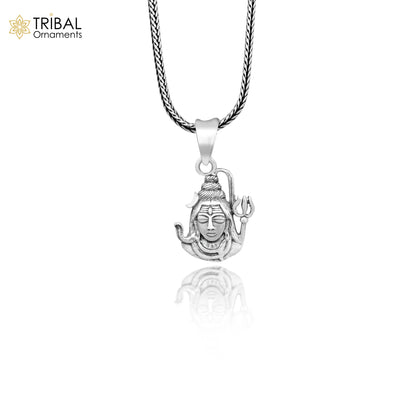 925 sterling silver unique design Hindu idols Lord Shiva pendant, excellent style pendant locket personalized jewelry tribal jewelry ssp552 - TRIBAL ORNAMENTS