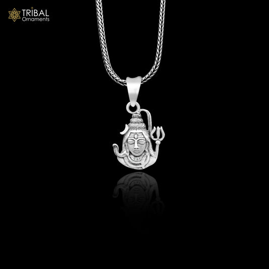 925 sterling silver unique design Hindu idols Lord Shiva pendant, excellent style pendant locket personalized jewelry tribal jewelry ssp552 - TRIBAL ORNAMENTS