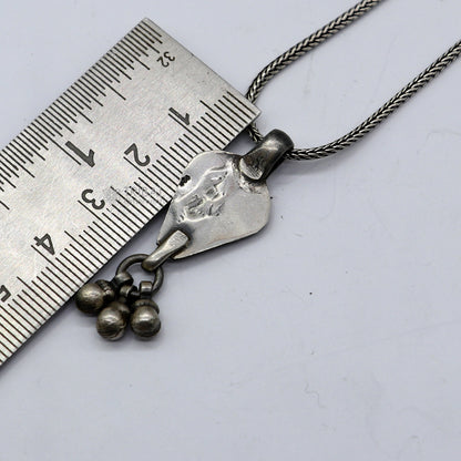 925 sterling silver unique india vintage design cultural pendant, amazing pendant jewelry tribal jewellery nsp840 - TRIBAL ORNAMENTS