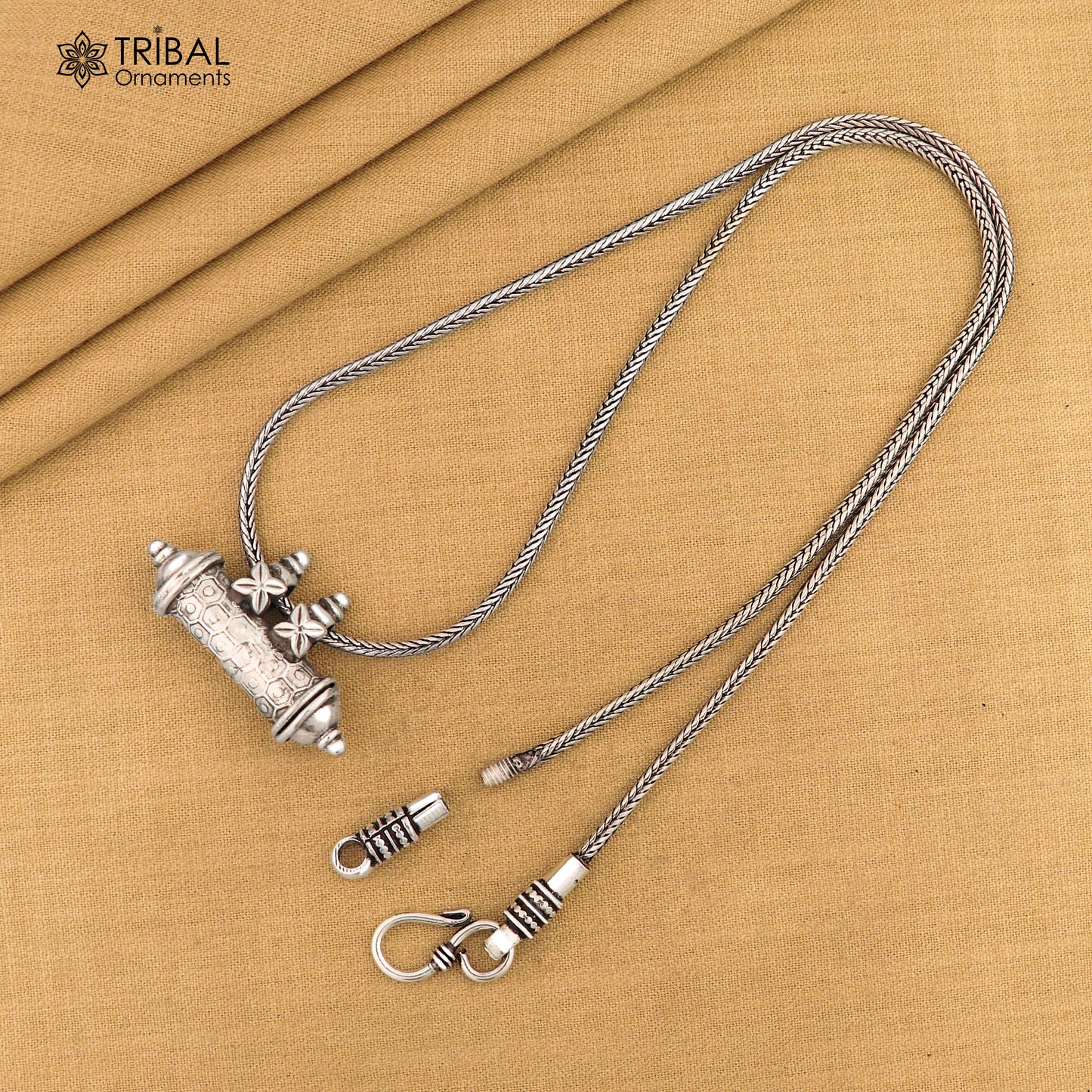 925 Sterling silver vintage design amulet pendant, box pendant,  mantra box, silver tabiz nsp857 - TRIBAL ORNAMENTS