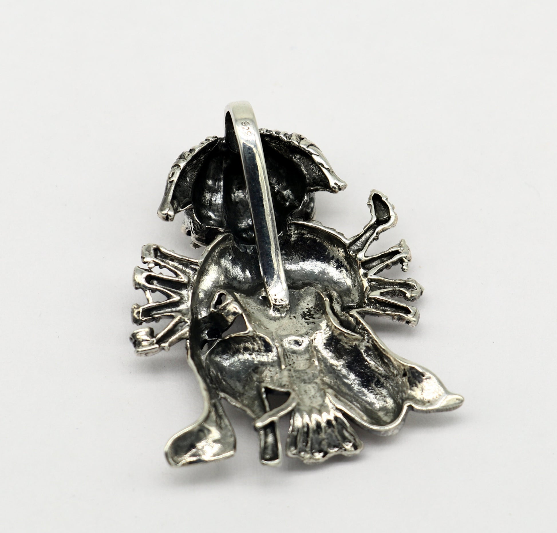 Pure 925 sterling silver handmade Hindu god Lord Panchmukhi Hanuman pendant, amazing designer fabulous pendant unisex gifting jewelry ssp486 - TRIBAL ORNAMENTS