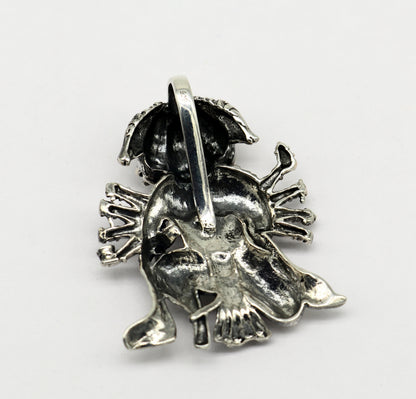 Pure 925 sterling silver handmade Hindu god Lord Panchmukhi Hanuman pendant, amazing designer fabulous pendant unisex gifting jewelry ssp486 - TRIBAL ORNAMENTS