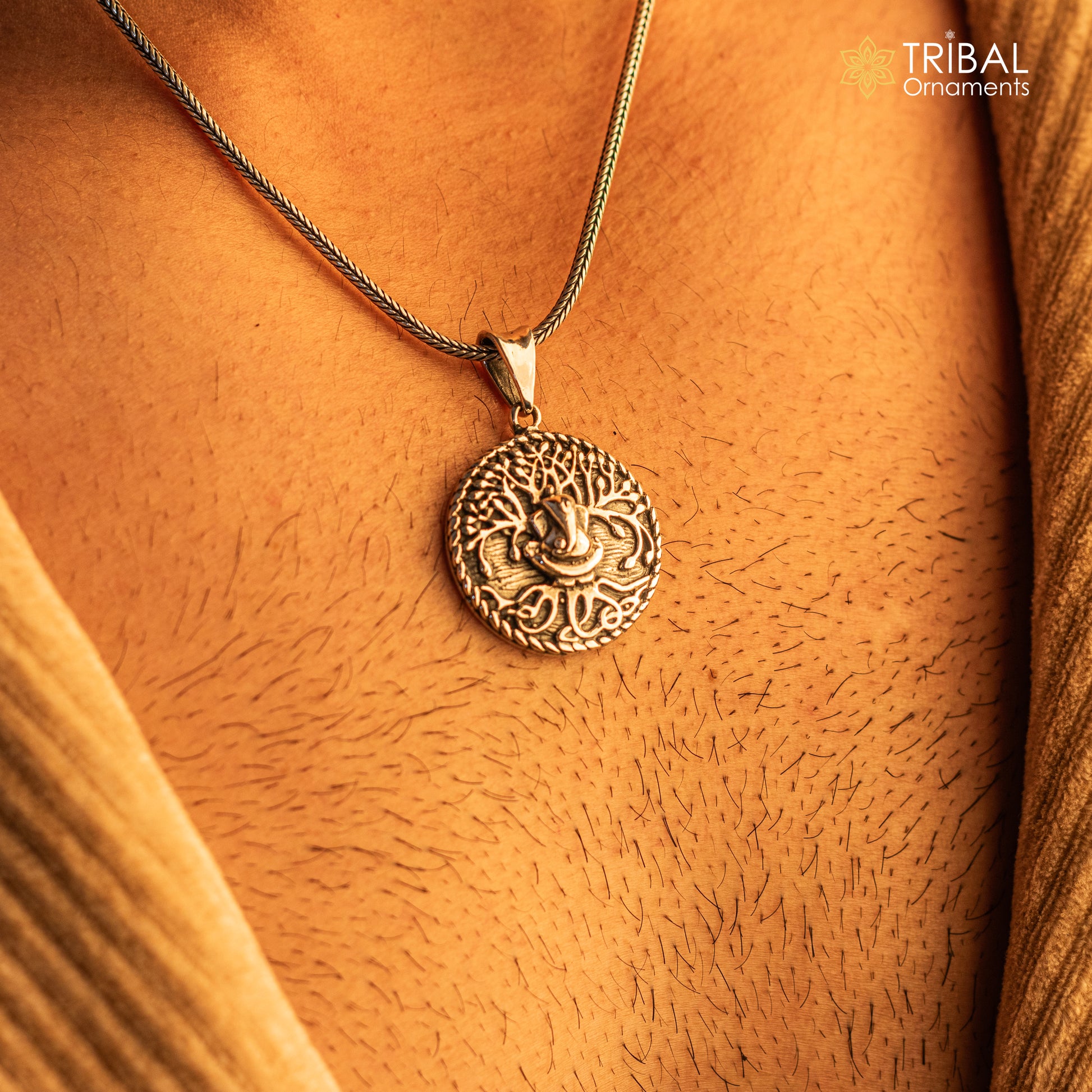 Pure 925 sterling silver handmade Lord Ganesha pendant, amazing stylish unisex pendant locket personalized jewelry tribal jewelry ssp503 - TRIBAL ORNAMENTS