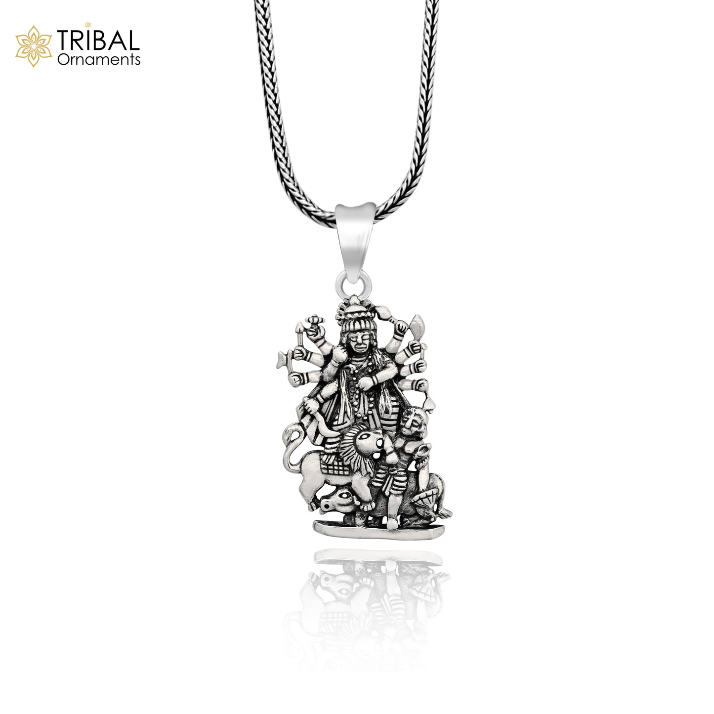925 Sterling silver goddess MAHAKALI OR KALIKA maa design divine kali devi maa pendant for protection nsp698/ps0026 - TRIBAL ORNAMENTS