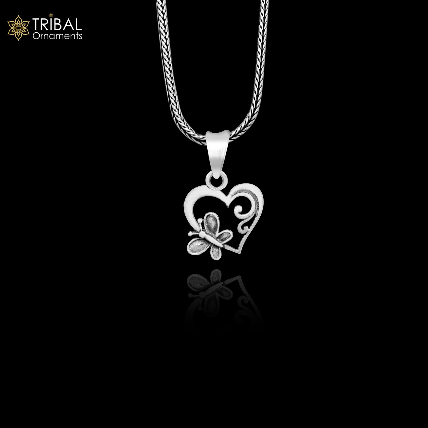 solid 925 sterling silver heart pendant, excellent unique design stylish unisex personalized gift pendant jewelry ssp1690 - TRIBAL ORNAMENTS