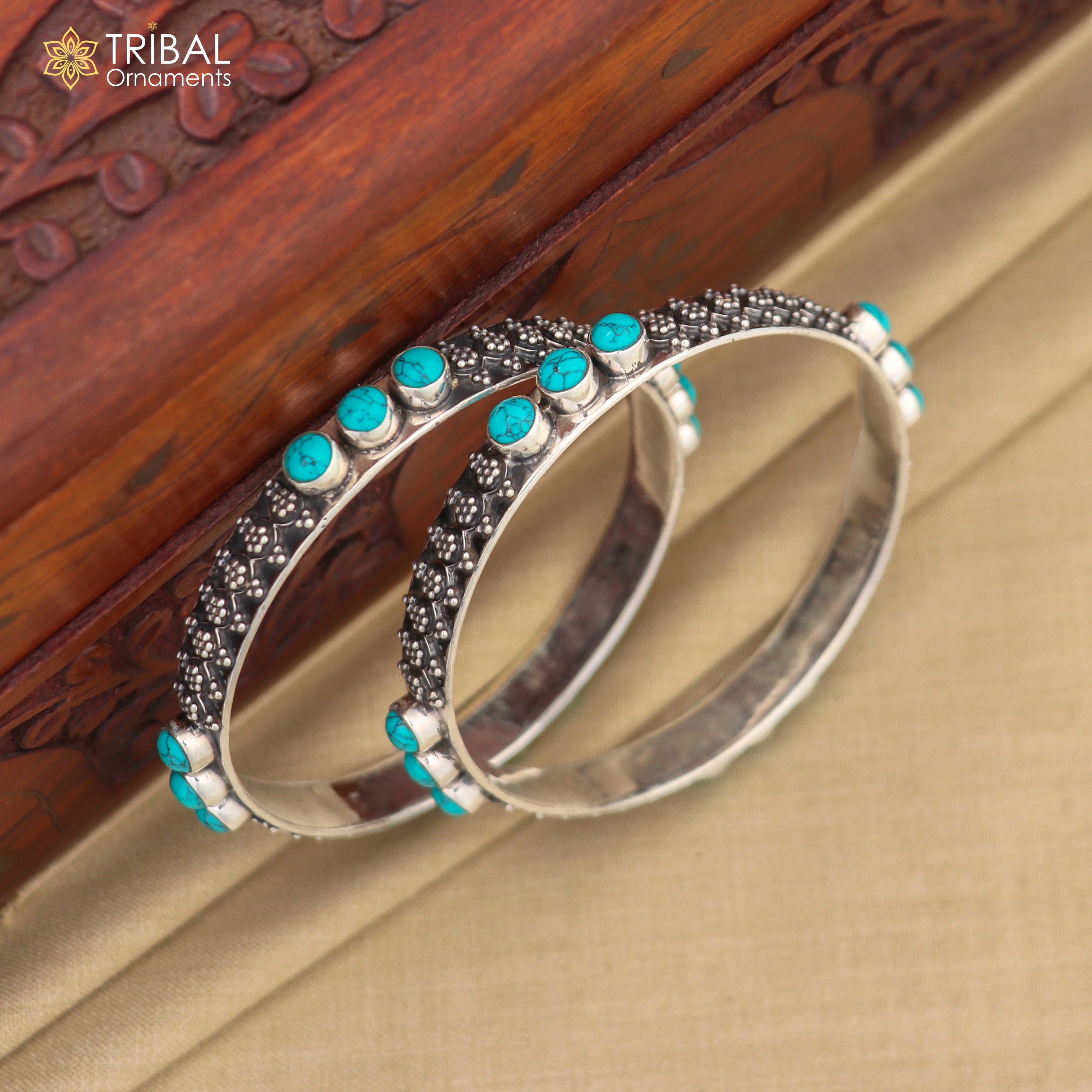 925 sterling silver customized design turquoise stone bangle