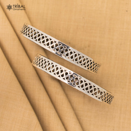 Exclusive functional 925 sterling silver unique style handmade bangle bracelet , best brides collection wedding NAVRATRI jewelry nba402 - TRIBAL ORNAMENTS