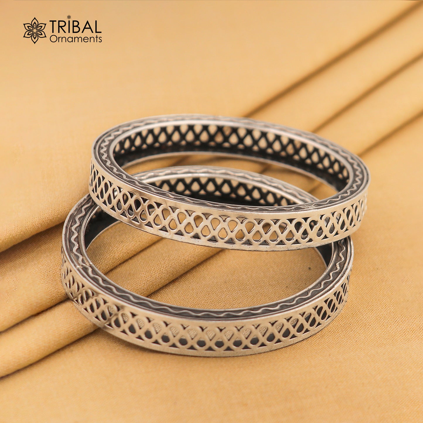 Exclusive functional 925 sterling silver unique style handmade bangle bracelet , best brides collection wedding NAVRATRI jewelry nba402 - TRIBAL ORNAMENTS