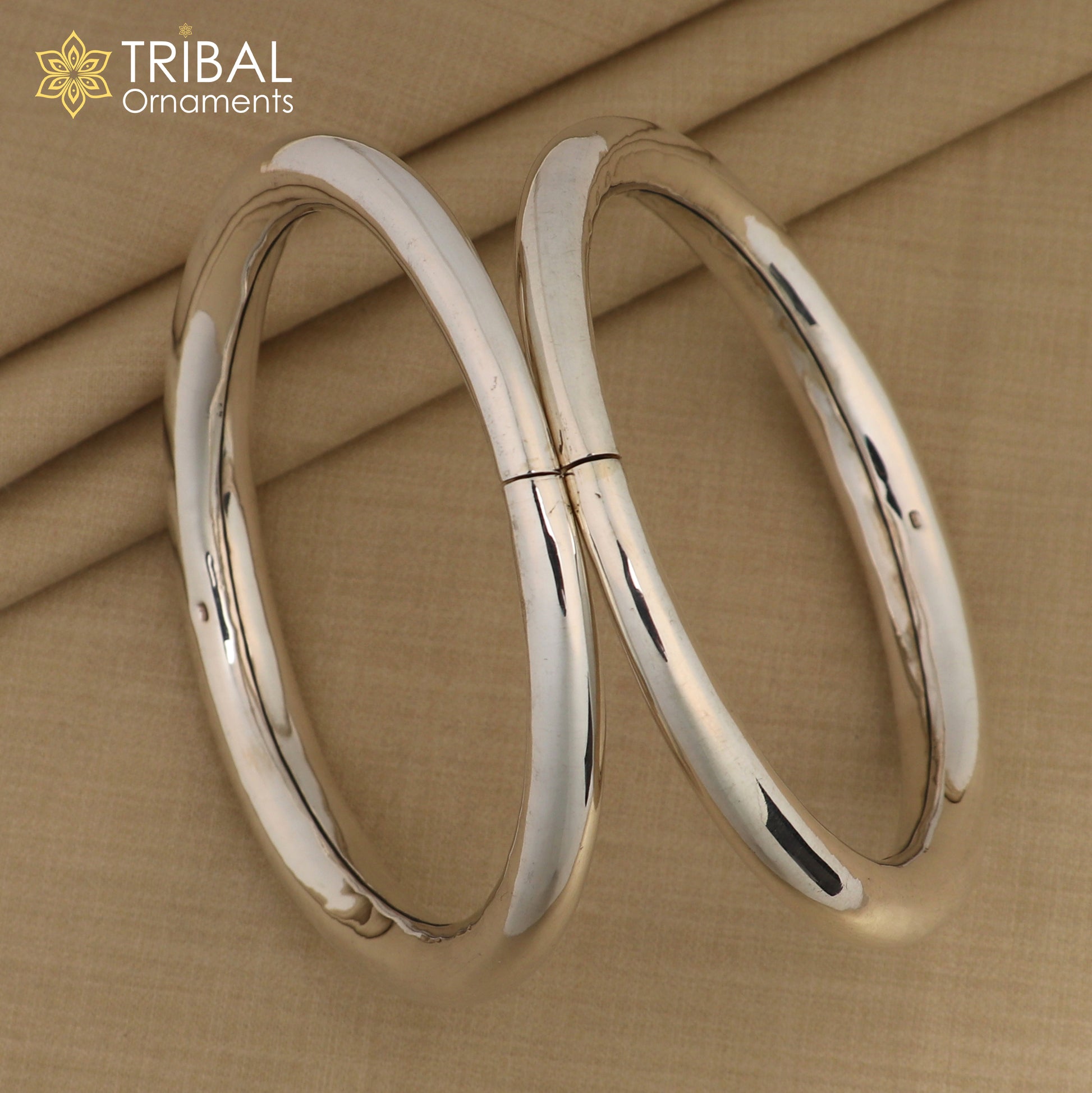 925 Sterling silver Handmade plain design indian traditional women's customized foot kada ankle kada bracelet tribal jewelry nsfk90 - TRIBAL ORNAMENTS