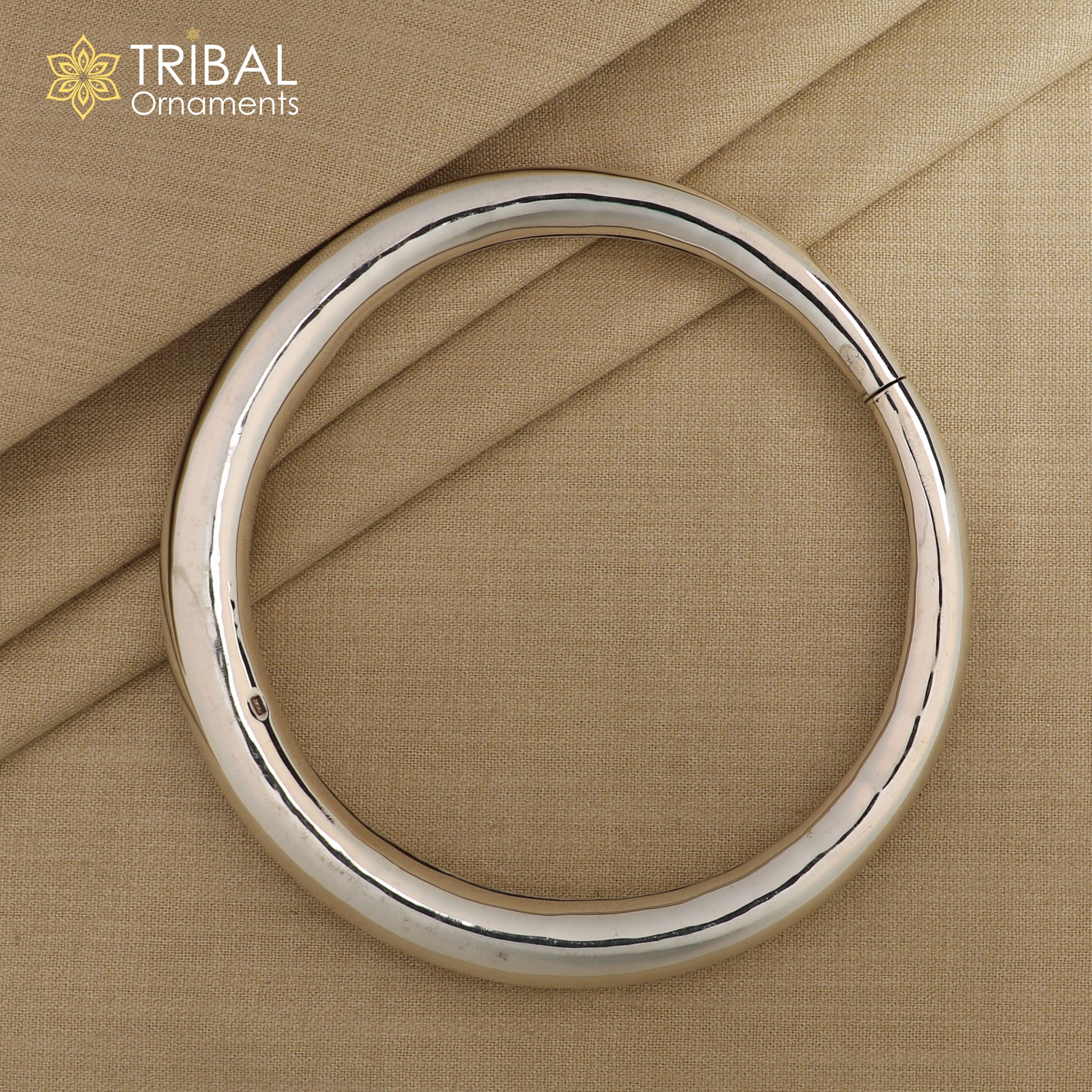 925 Sterling silver Handmade plain design indian traditional women's customized foot kada ankle kada bracelet tribal jewelry nsfk90 - TRIBAL ORNAMENTS