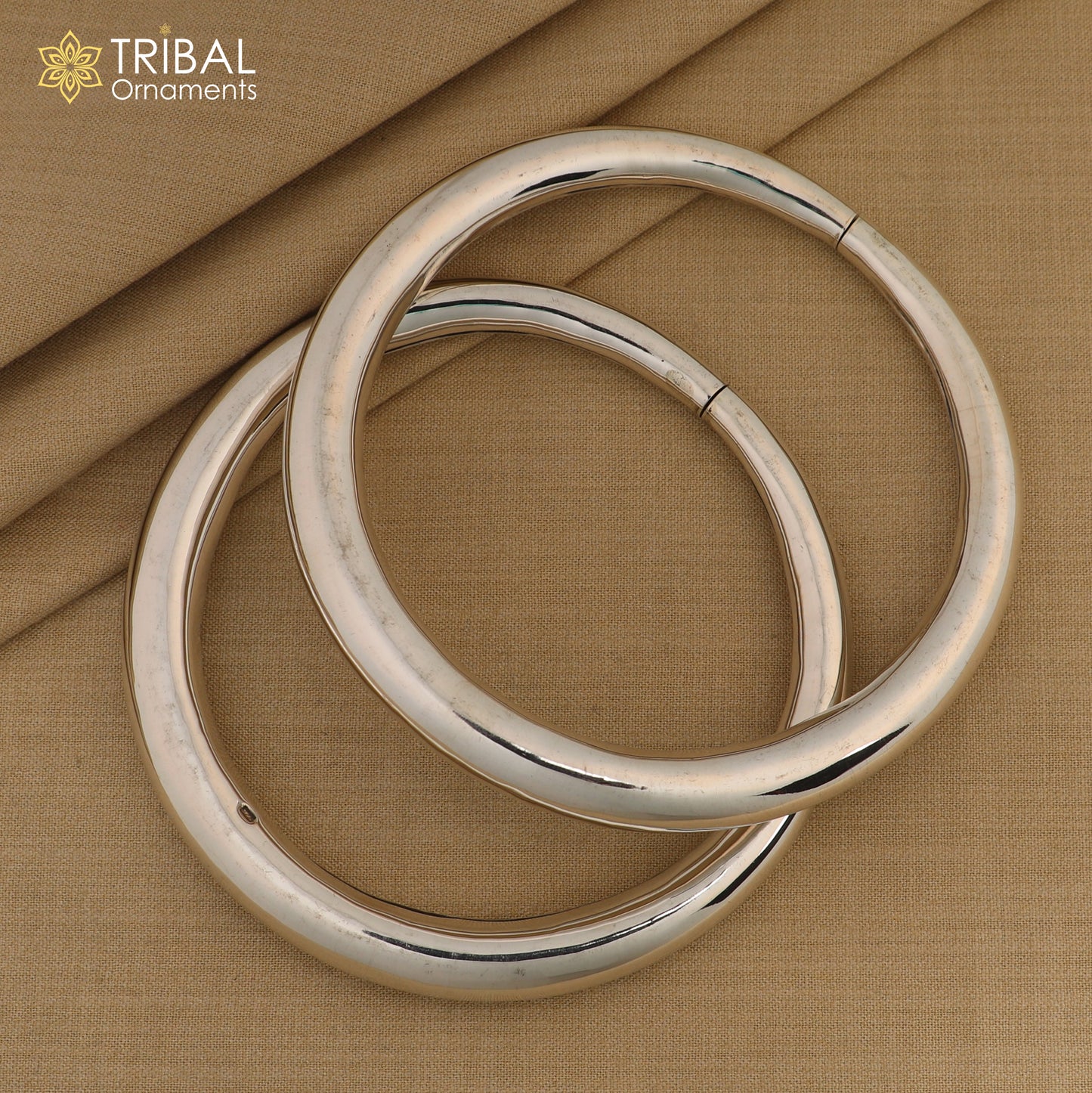 925 Sterling silver Handmade plain design indian traditional women's customized foot kada ankle kada bracelet tribal jewelry nsfk90 - TRIBAL ORNAMENTS