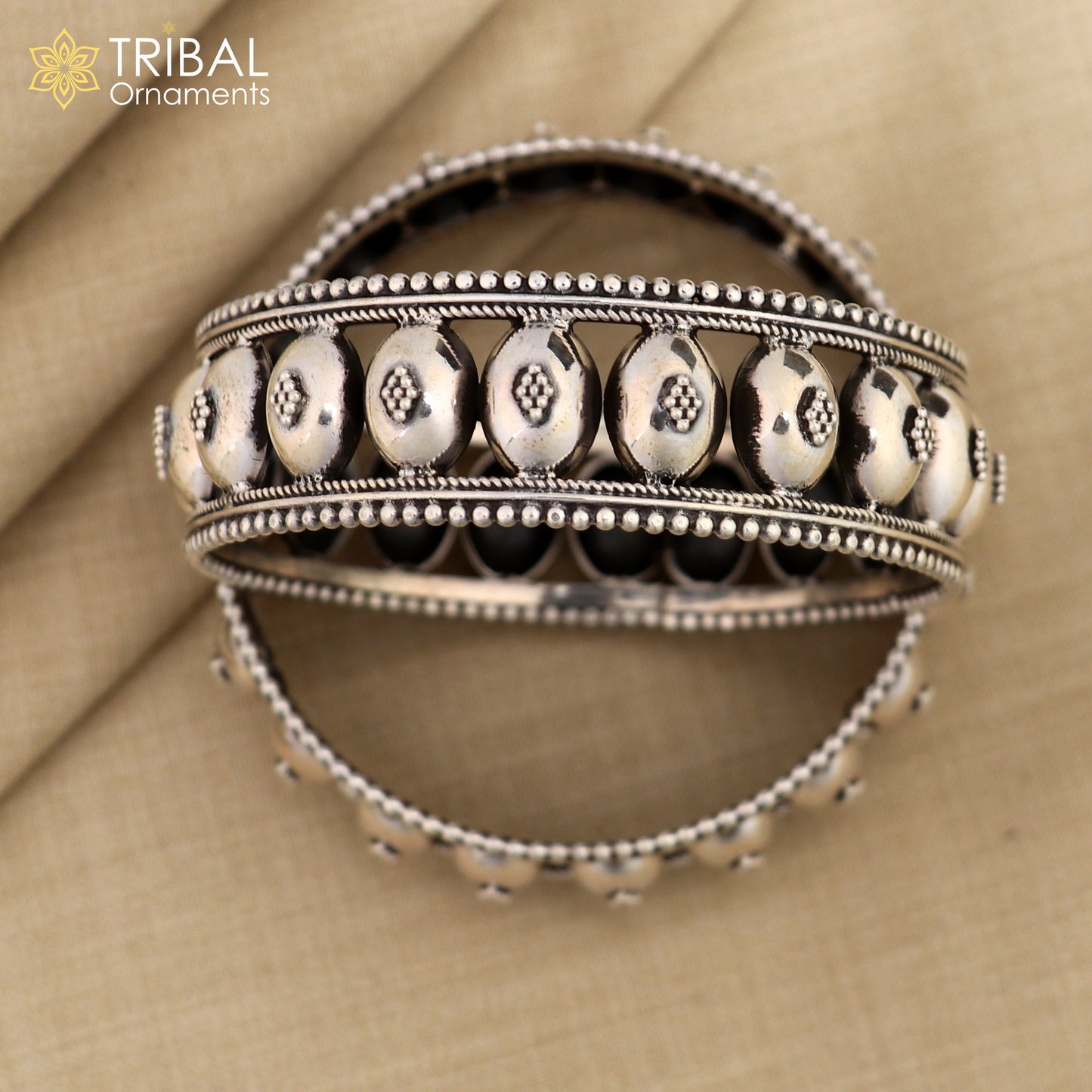 925 sterling silver handmade Gorgeous Vintage floral design bangle bracelet tribal ethnic jewelry best bride gifting jewelry nba313 - TRIBAL ORNAMENTS