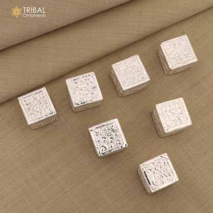 Lot boxes 925 sterling silver trinket box, kajal box/casket box bridal square shape box collection, eyeliner box wedding gifting stb349 - TRIBAL ORNAMENTS