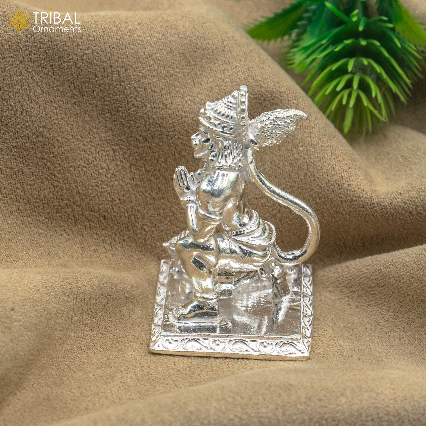 925 silver Lord hanuman statue, sculpture home temple puja art, figurine art810 - TRIBAL ORNAMENTS