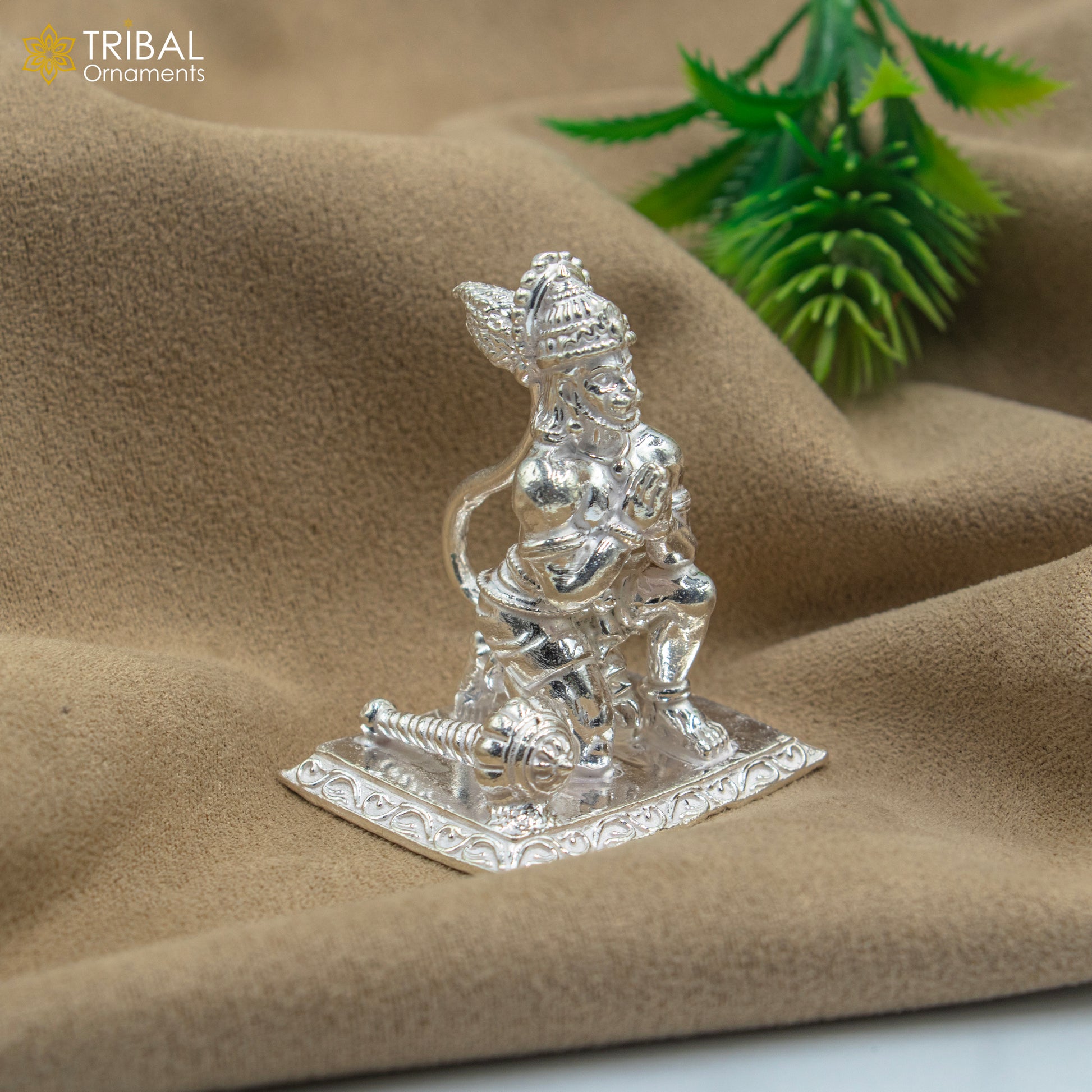 925 silver Lord hanuman statue, sculpture home temple puja art, figurine art810 - TRIBAL ORNAMENTS
