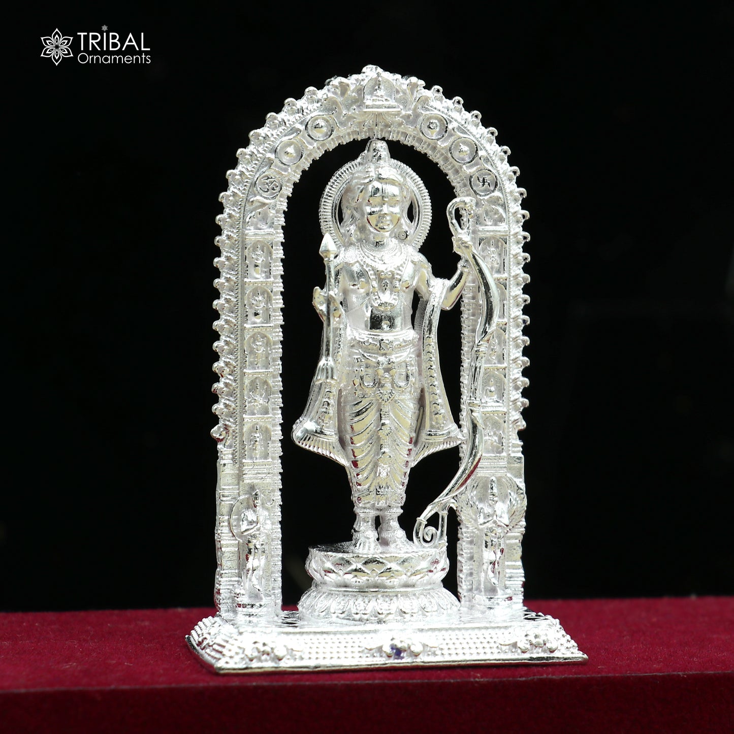 925 Sterling silver Lord Shree Ram ji Statue figurine, puja articles decorative gift art836 - TRIBAL ORNAMENTS