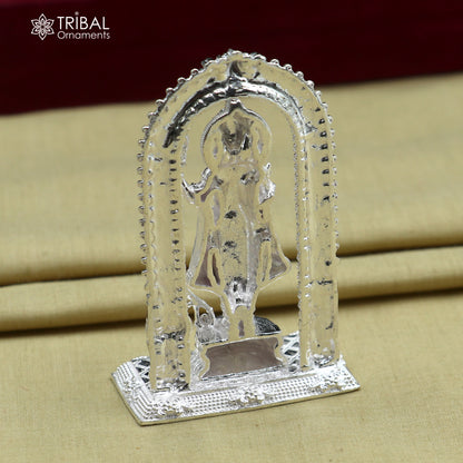 925 Sterling silver Lord Shree Ram ji Statue figurine, puja articles decorative gift art836 - TRIBAL ORNAMENTS