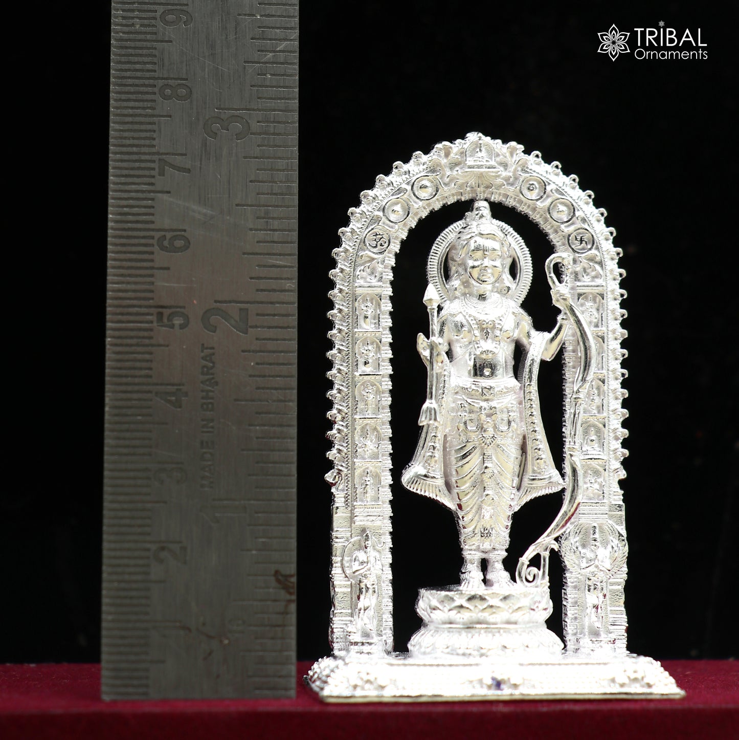 925 Sterling silver Lord Shree Ram ji Statue figurine, puja articles decorative gift art836 - TRIBAL ORNAMENTS