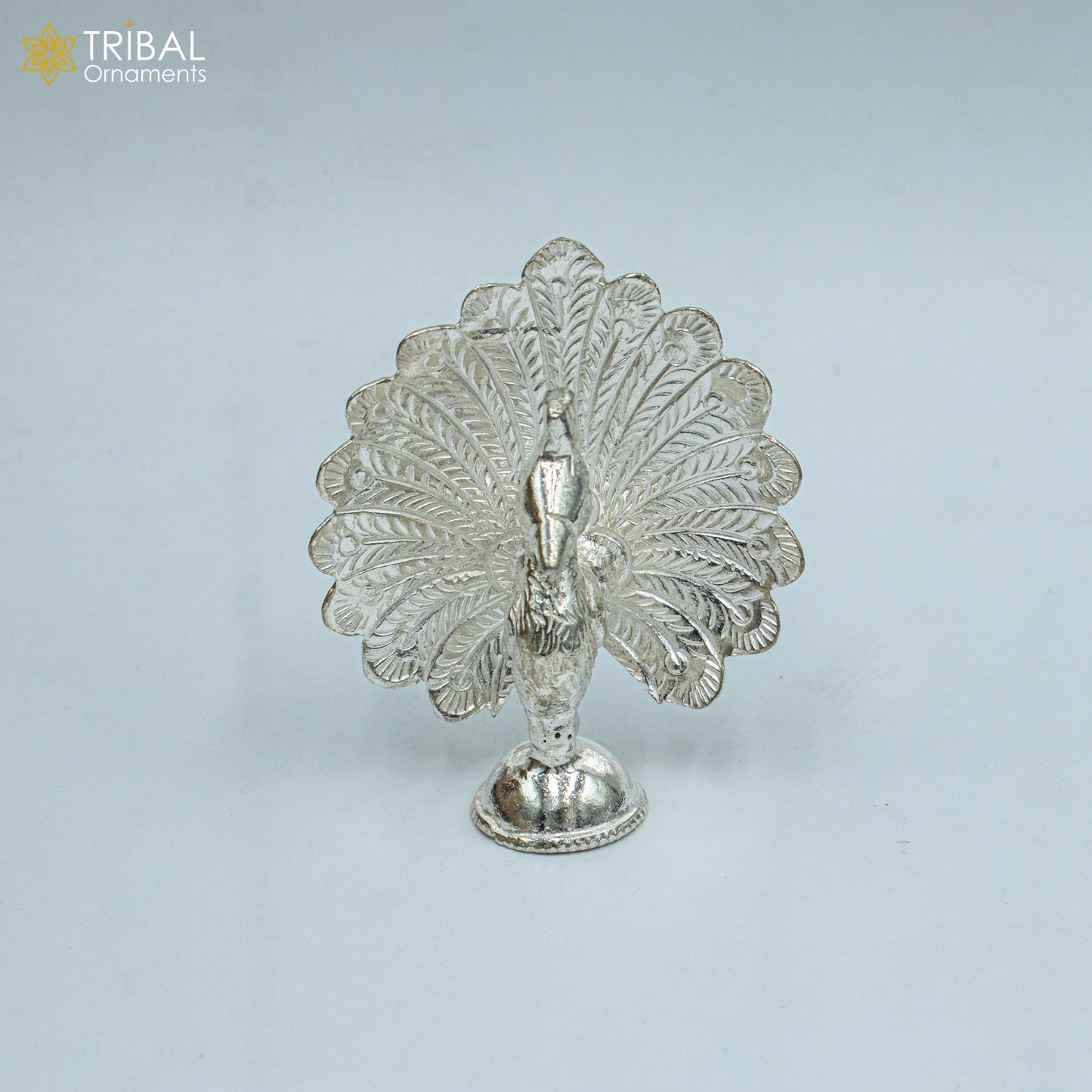 925 sterling silver peacock statue, sculpture home art, figurine art811 - TRIBAL ORNAMENTS