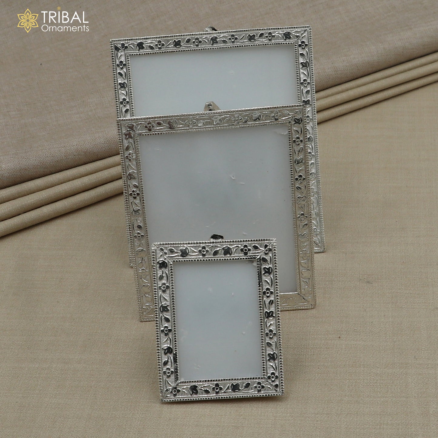 925 sterling silver photo frame, light weight gifting for article sf29 - TRIBAL ORNAMENTS