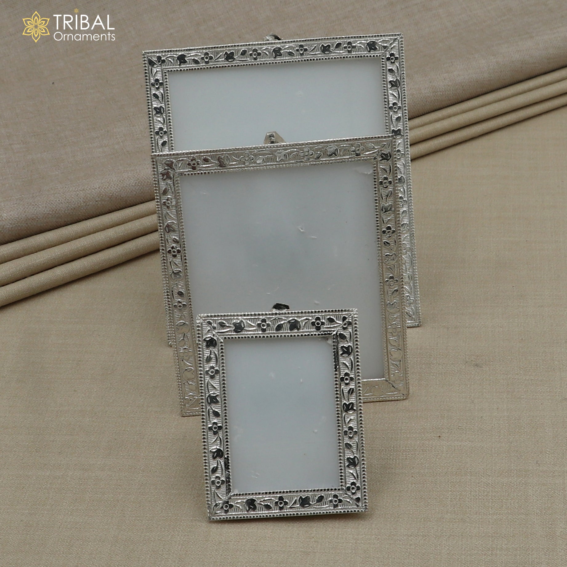 925 sterling silver photo frame, light weight gifting for article sf29 - TRIBAL ORNAMENTS