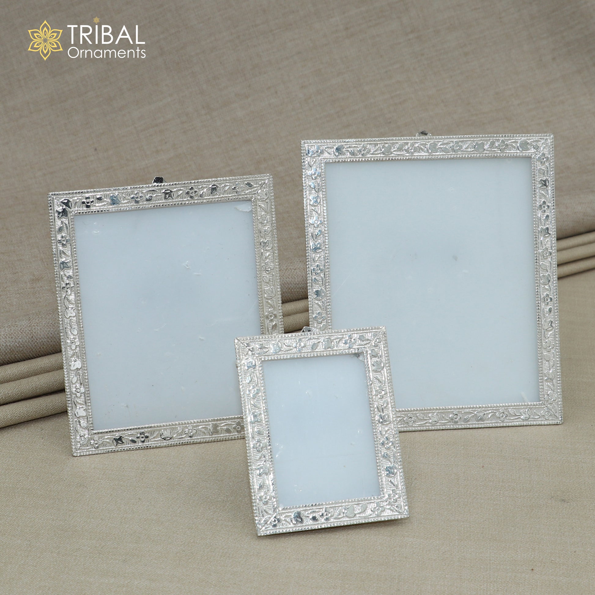 925 sterling silver photo frame, light weight gifting for article sf29 - TRIBAL ORNAMENTS