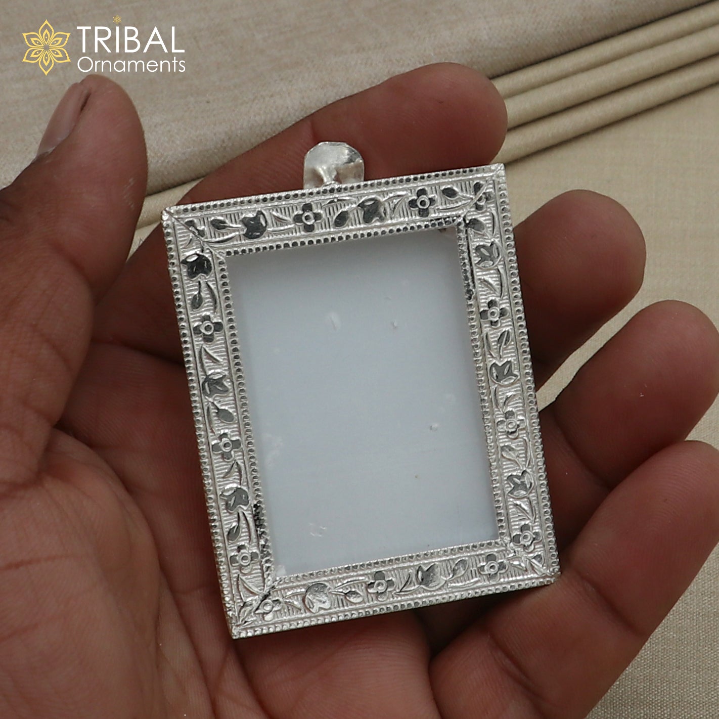 925 sterling silver photo frame, light weight gifting for article sf29 - TRIBAL ORNAMENTS