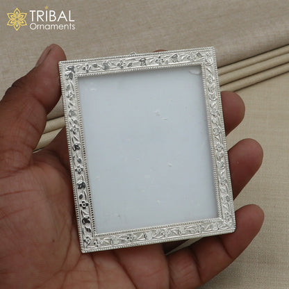 925 sterling silver photo frame, light weight gifting for article sf29 - TRIBAL ORNAMENTS