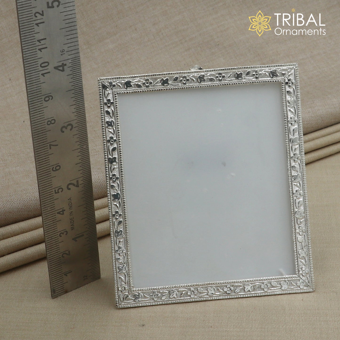 925 sterling silver photo frame, light weight gifting for article sf29 - TRIBAL ORNAMENTS