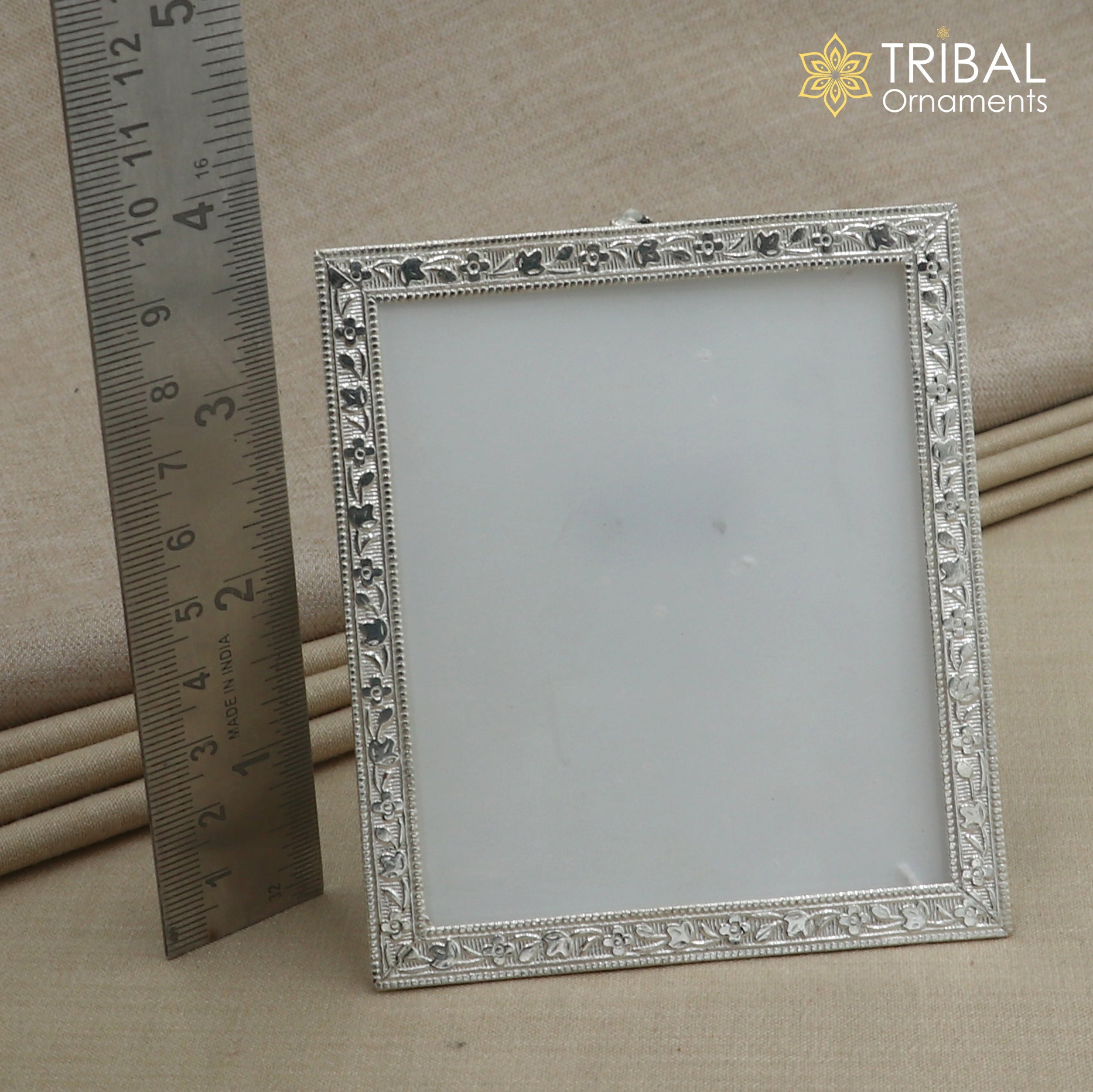 925 sterling silver photo frame, light weight gifting for article sf29 - TRIBAL ORNAMENTS