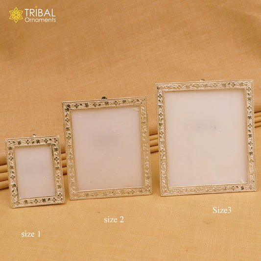 925 sterling silver photo frame, light weight gifting for article sf29 - TRIBAL ORNAMENTS