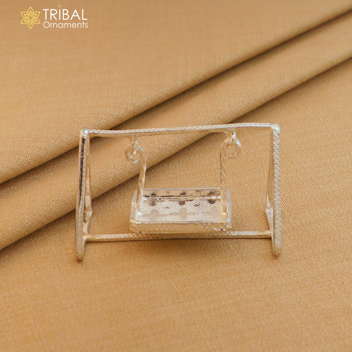 925Sterling silver Bal Gopala jhula, little Krishna swing, child Krishna palana, silver art su1367 - TRIBAL ORNAMENTS