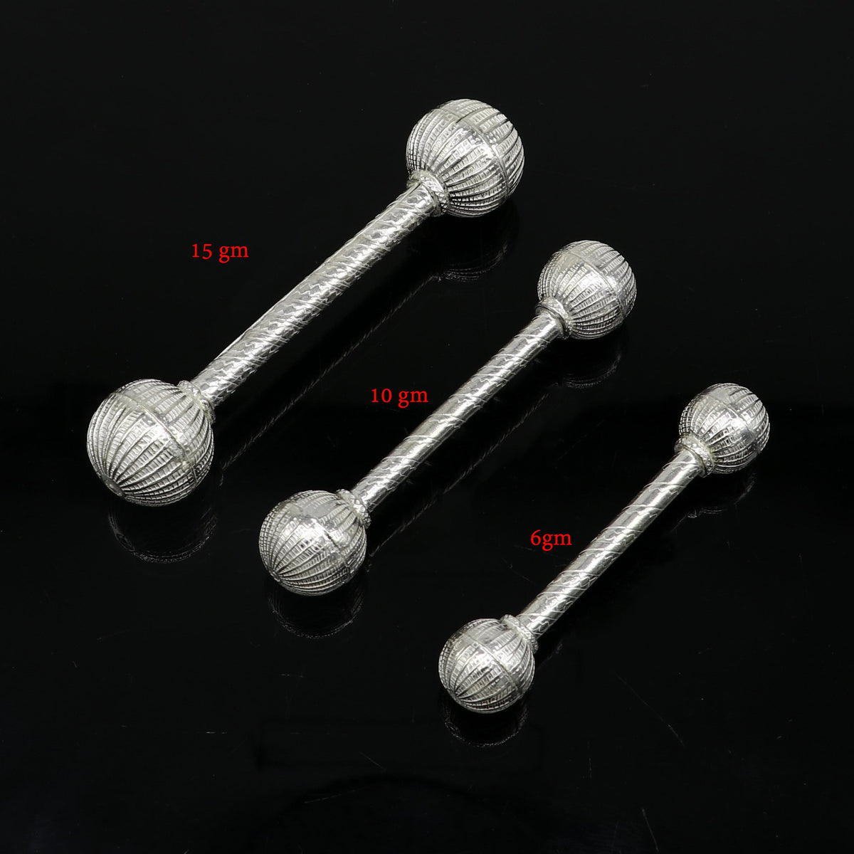 Sterling silver new born baby gifting bells toy, baby Krishna gifting toy, silver whistle, silver Ghungru/ jingling  su1139