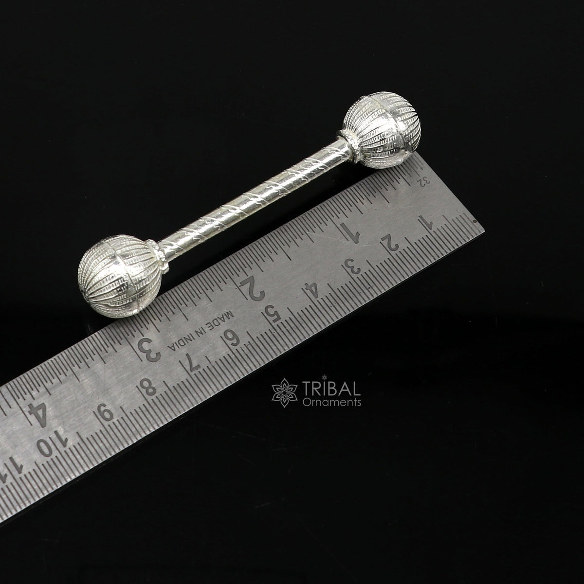 Sterling silver new born baby gifting bells toy, baby Krishna gifting toy, silver whistle, silver Ghungru/ jingling  su1139