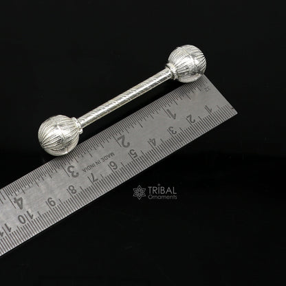 Sterling silver new born baby gifting bells toy, baby Krishna gifting toy, silver whistle, silver Ghungru/ jingling  su1139