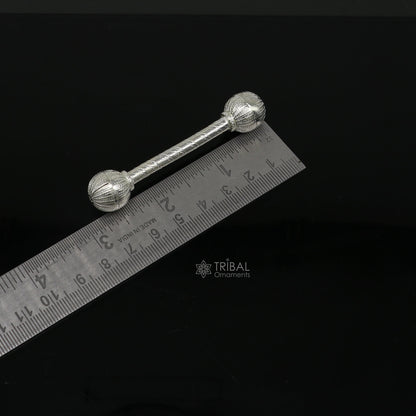 Sterling silver new born baby gifting bells toy, baby Krishna gifting toy, silver whistle, silver Ghungru/ jingling  su1139