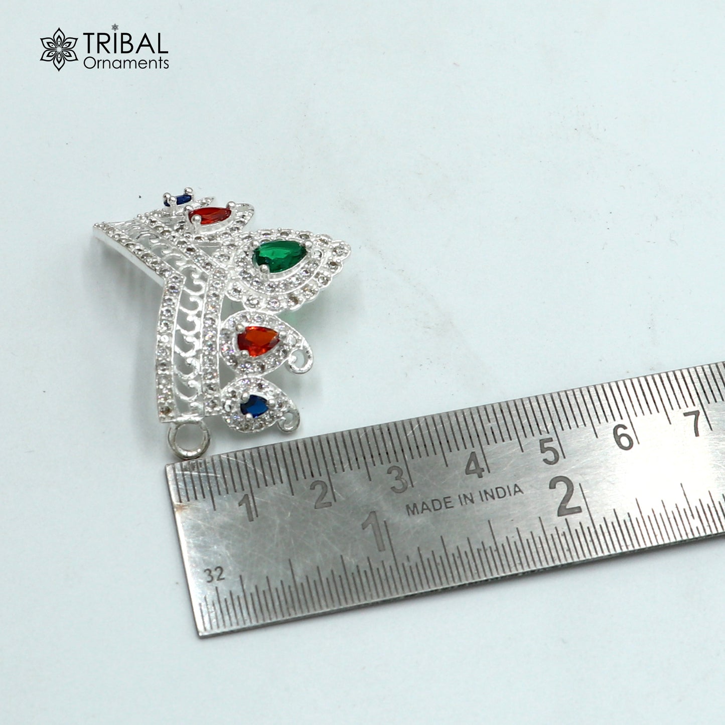 925 sterling silver antique stone design silver mukut (crown), amazing god crown temple god art sm54 - TRIBAL ORNAMENTS