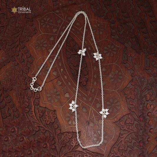 30 '' to 38'' 925 Sterling silver adjustable link design waist chain belly chain, Sari chain wch33