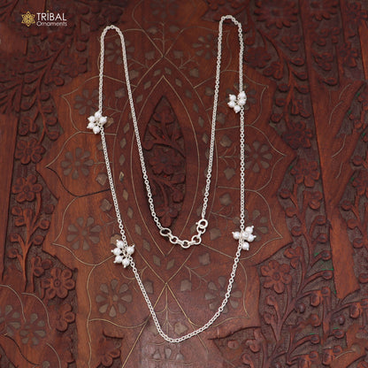 30 '' to 38'' 925 Sterling silver adjustable link design waist chain belly chain, Sari chain wch33