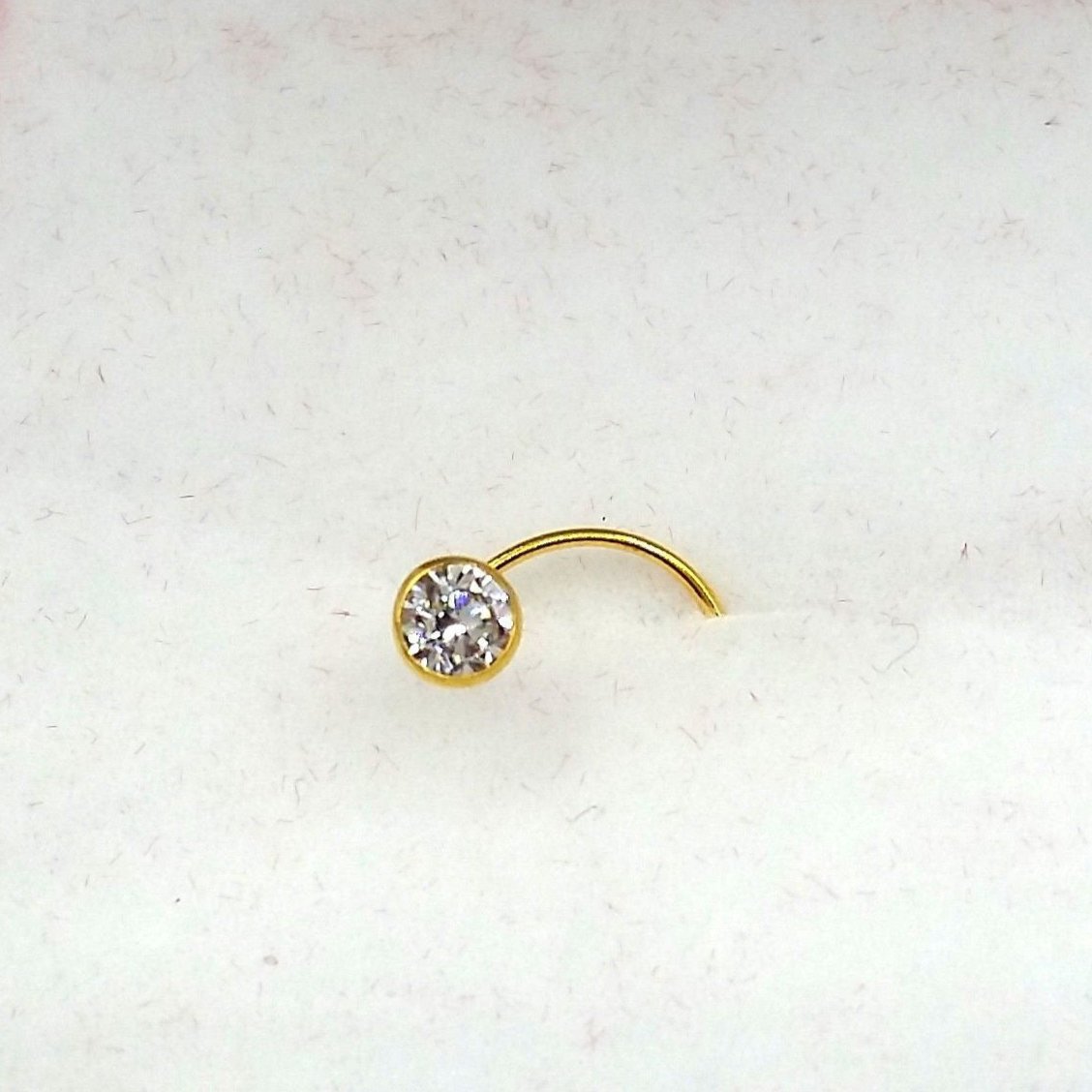 Simple gold clearance nose pin price