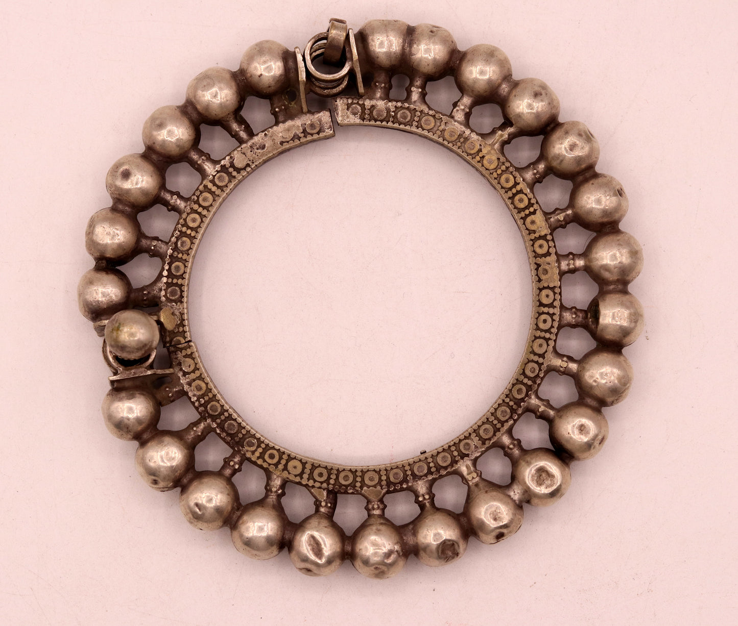 Vintage antique silver old bangle kakan kangan chudi tribal antique jewelry cuff bracelet gorgeous handmade ethnic Banjara jewelry sba11 - TRIBAL ORNAMENTS