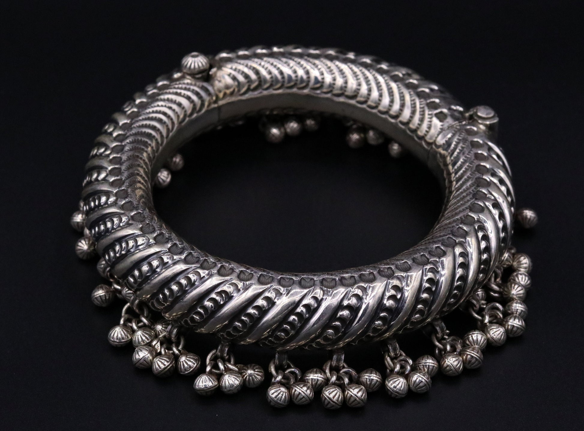925 sterling silver Vintage customized design handmade silver kada foot bracelet anklet kada tribal ethnic banjara wedding jewelry sk01 - TRIBAL ORNAMENTS