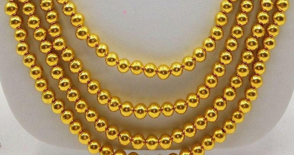 20 pieces 20k Yellow gold handmade 5 mm beads or ball gorgeous antique vintage style use for jewelry making seeds - TRIBAL ORNAMENTS