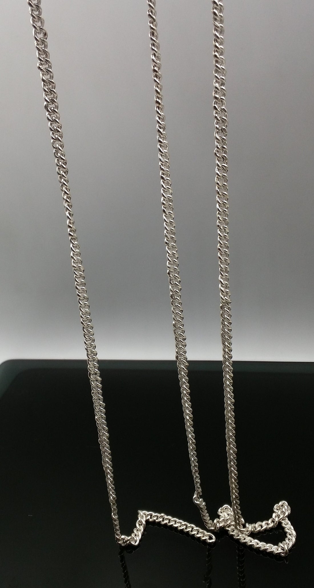 30 inches long solid silver handmade belly chain necklace chain link chain fabulous jewelry for belly dance - TRIBAL ORNAMENTS