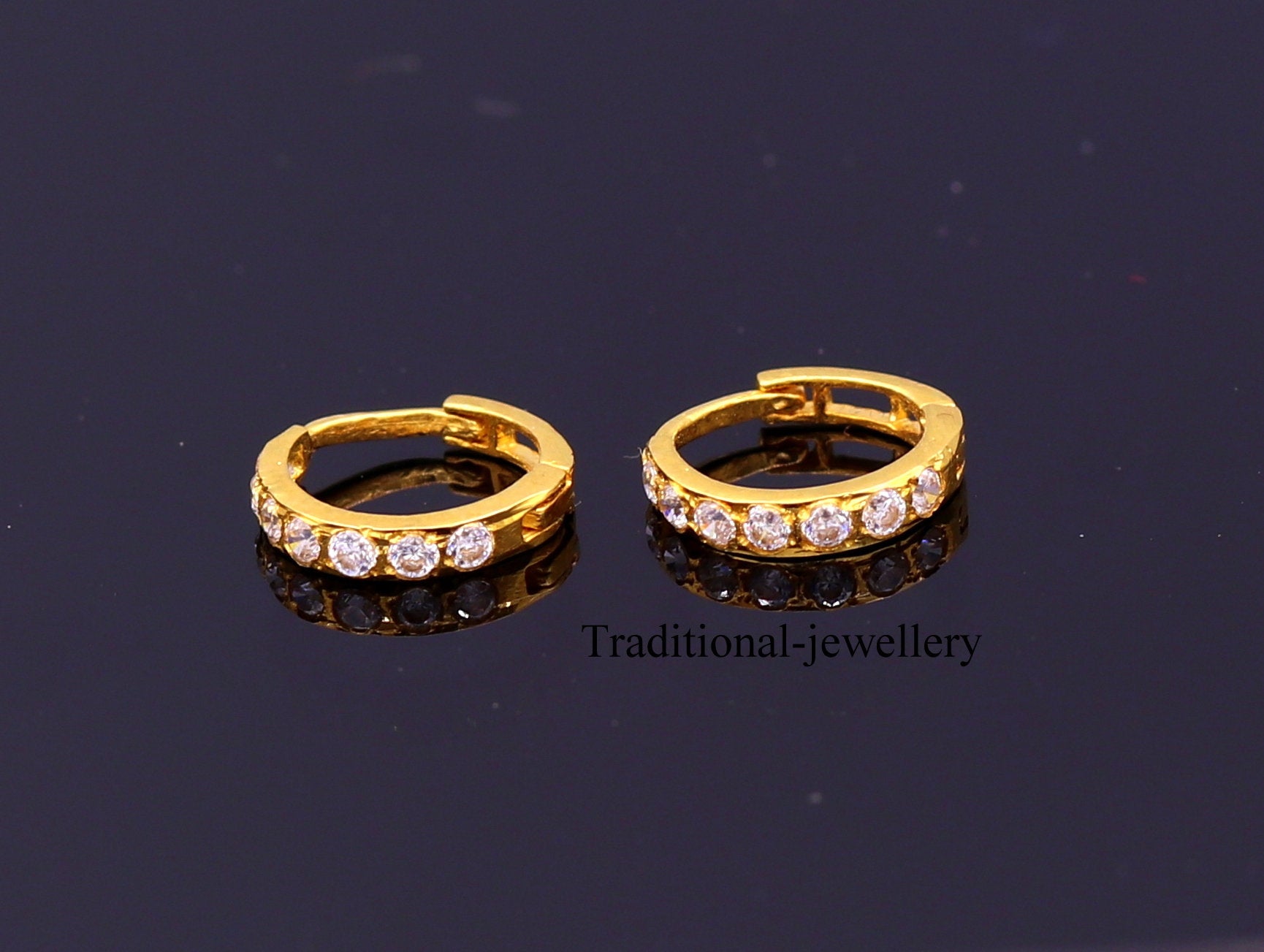 HJ Hot Jewels Diamond Pave J Hoop Earrings 001-150-02972 | Hingham Jewelers  | Hingham, MA