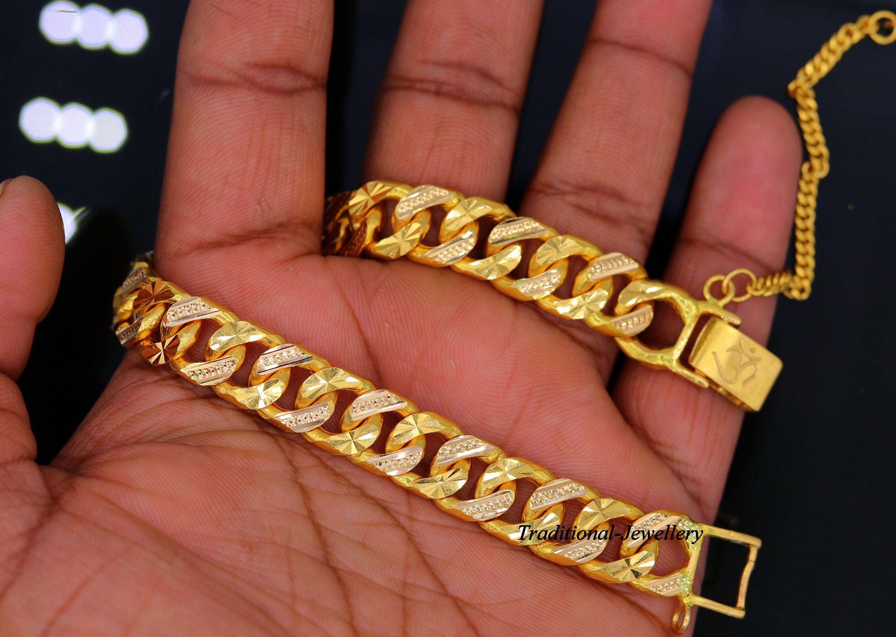 22k Gold Chain Bracelet  Coin Rings by The Mint