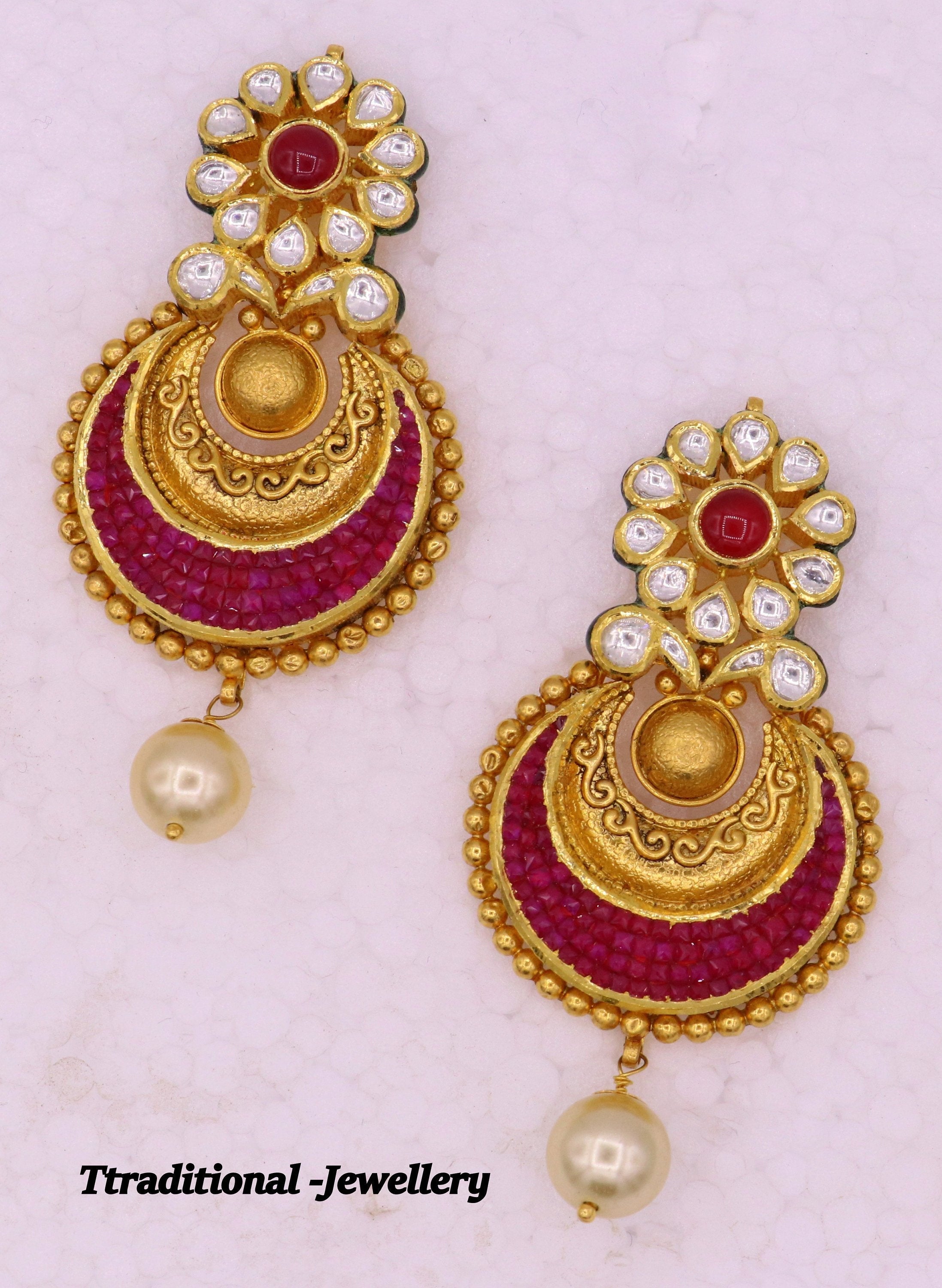 Latest Stone Stud earrings designs 2020 | #earringsdesigns #Rajasthani earrings  designs collection - YouTube