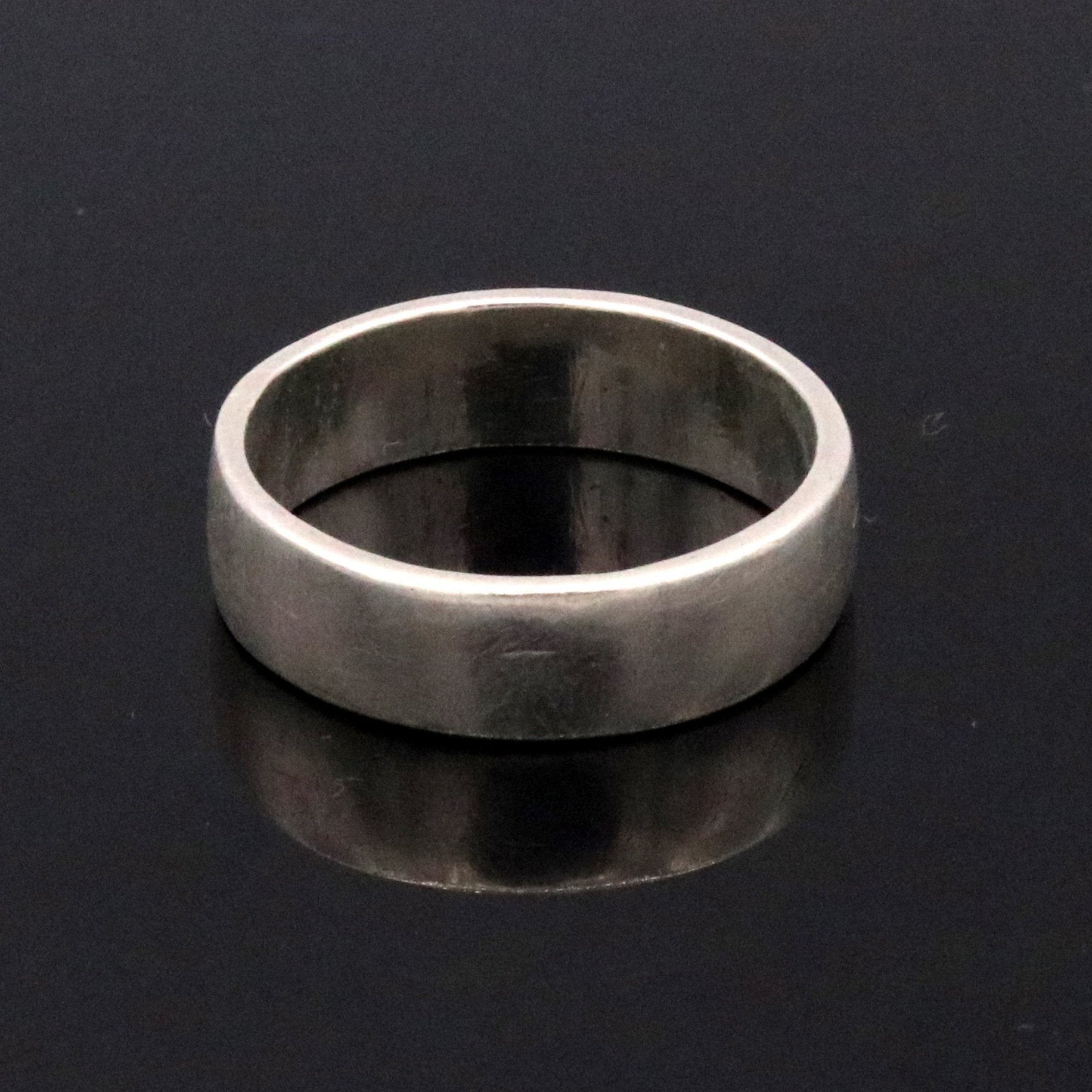 925 solid sterling silver plain Ring band fabulous unisex engagement wedding gifting jewelry form rajasthan India sr50 - TRIBAL ORNAMENTS